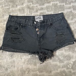 One Teaspoon Bandits Denim Shorts